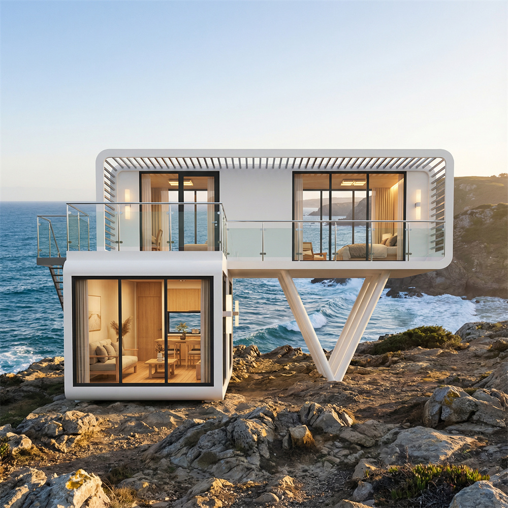 Eco-Friendly Waterproof V-Type Space Capsule Camping Cabin