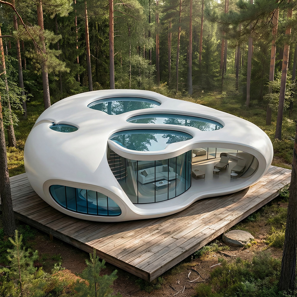 Irregular-Shaped Single-Layer Detachable Apple Cabin Capsule
