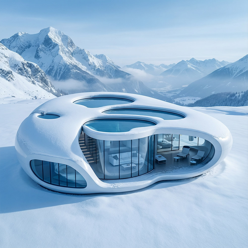 Irregular-Shaped Single-Layer Detachable Apple Cabin Capsule