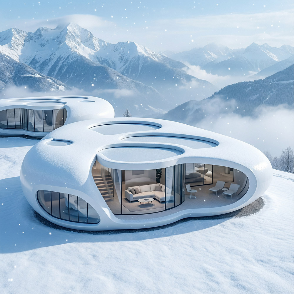 Irregular-Shaped Single-Layer Detachable Apple Cabin Capsule